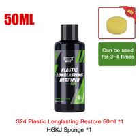 HGKJ S24 Plastic Restorer Longlasting Trim Hydrophobic Liquid Kit Coating Keyboard Repairman Cleaner Renovator for Car Detailing