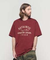 Cargo Bros American Authentic Short Sleeve T-Shirt (Wine) Xl