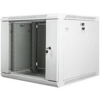 Lanberg Sieninis stovas WF01-6609-10S, 9U, 600x600mm, pilkas RAL7035, apkrovos talpa 60kg, IP20, stiklo durys