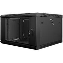 Lanberg 19'' sieninis stovas 6U 600X600mm WF01-6606-10B, 600x600x368mm, 60kg, IP20, stiklo durys, 2 ventiliacijos angos