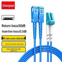 Shengwei Telecom-Grade Armored SC-LC Single Mode Dual Core Fiber Patch Cord 3m