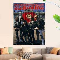 Band S-Scorpions Printed Large Wall Tapestry Cheap Hippie Wall Hanging Bohemian Wall Tapestries Mandala INS Home Decor 100X70CM