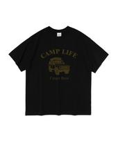Cargo Bros Travel Camp Car Short Sleeve T-Shirt (Black) S