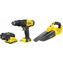 Stanley Bevielis įrankių rinkinys SFMCK219D1-QW, 18V, 2Ah, integruota LED, pistoletų tipo rankena, 50 N·m