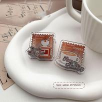 Binder Clips Stationery Test Paper Clip Coffee Cup Coffee Paper Clip  Journal style 4