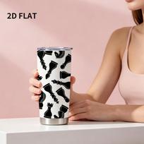 591ml Car Tumbler Black White Chess Element Straw Cup tumbler with lid insulated travel cup straight tumbler metal drink mug 591ml Car Tumbler juoda/balta