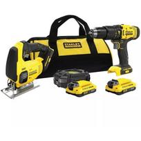 Stanley Įrankių rinkinys SFMCK212D2S-QW, 18V, 2,0Ah, akumuliatorinis, profesionalus, LED apšvietimas, įkrovimo indikatorius