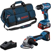 Bosch Gręžtuvas GSR 18V-45, GWS 18V-8, 0615A5007N, 18V, 4Ah, 2 akumuliatoriai, Įkroviklis, Dėžė