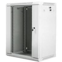 Lanberg Sieninis stovas WF01-6415-10S, 15U, 600x450mm, 60kg, IP20, stiklinės durys, kabelių valdymas