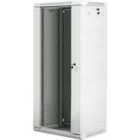 Lanberg Sieninis Stovas WF01-6427-10S, 600mm, 27U, 60kg, IP20, stiklinės durys, 2 ventiliatorių vietos, 4 vertikalios bėgeliai