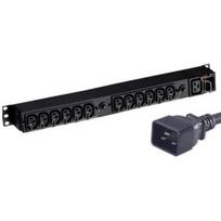 Eaton FlexPDU 12xIEC EFLX12I, 12xC13, 1xC19, 1U, C20, juodas, montavimas: bazė, stovas, siena