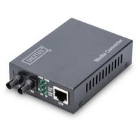 Digitus medijų keitiklis DN-82010-1, 2km, 200g, 1xRJ45, 1xST, 5V, 2.5W, 1310nm, 128KB buferis, automatinis nustatymas