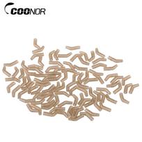 Fishing Line Aligner Anti-tangle Hook Sleeves Bent Hook Aligner Carp Fishing Hair Rig 100pcs