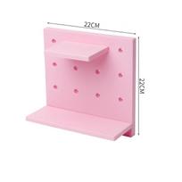 2208 skylėta lenta saugykla svetainės virtuvės miegamojo sieninis lentynėlė pasidaryk pats sieninis sandėliavimo stelažas sandėliavimo lentyna organizatorius pegboard rožinė