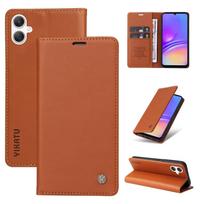 Odinis piniginės dėklas, skirtas Samsung Galaxy A23 4G A22 5G A21 A21s A20 A16 A15 A14 A13 A12 A10 A9 A8 A7 A6 Plus A5 A3 A06 A05S 2018 Galaxy A23 4G ruda
