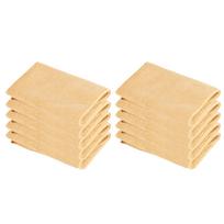 10pcs 30 x 30cm Microfiber Towel Strong Water Absorbent Quick Dry Soft Towel (Khaki)