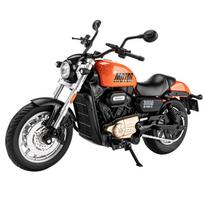 1/12 Scale QJMOTOR SHAN 300S Off-Road Autocycle Alloy Die Cast Motorcycle Model Vehicle Sound & Light Collection Hobby Decoration Gift oranžinė