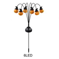 Helovino saulės moliūgų takelio lempa Baisios saulės takelio žymeklių šviesos Festivalio tema Atsparios vandeniui lauko šventės reikmenys 6LED*1PC