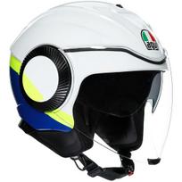 AGV šalmas Orbyt Block baltas/mėlynas/geltonas