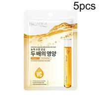 Niacinamide Vitamin C Antioxidant Brightening Face Mask For Glowing Skin Reduces Dark Spots Hydrating 5pcs