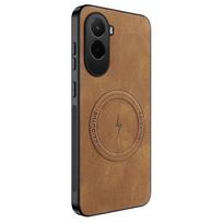For POCO M7 4G Case for Magsafe Luxury Sheep Skin Magnetic Matte Leather Cover for POCO M7 Plus M 7 Shockproof Anti-drop Bumper For poco M7 4G ruda