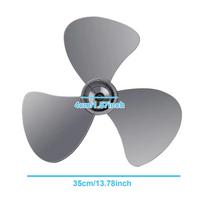 16 Inch Ceiling Fan Blades Replacement with Nut Covers, 5 Leaf Wind Blower Fan Blade Set for Indoor Outdoor Ceiling Fan Parts