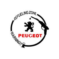 Automobilio emblema Vinilinės Atspindinčios Kuro Bako Dangtelio Lipdukai Decal Aksesuarai Peugeot 308 408 508 RCZ 208 3008 2008 206 207 406 407 408 206 207 208 306 307 juoda