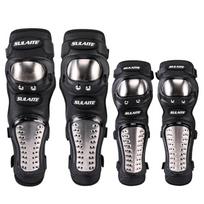 SULAITE GT341 Motorcycle Stainless Steel Knee Pads Elbow Pads Off-Road Cycling Racing Anti-Fall Sports Protective Gear GT341
