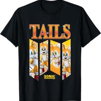 Sonic The Hedgehog Tails Speed & Shine Panels T-Shirt S įvairiaspalvis