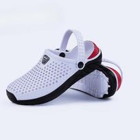 Unisex Fashion Beach klumpės storapadės šlepetės, vandeniui atsparios neslystančios basutės, šlepetės moterims, vyrams 39 balta