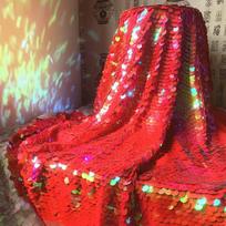 150x50 Dreamy Laser Sequin Fabric Mermaid Scale Paillette Glitter Mesh Cloth Iridescent Shiny Dress DIY Sewing Background Decor 150x50cm