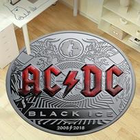 1pc AC/DC Black Ice Limited Edition Round Carpet, Unique Gift for Music Lovers and CollectorsRC2742 80cm by 80cm