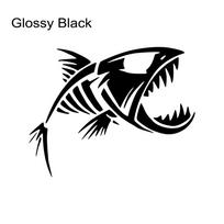 Skeleton Fish Sticker Car Fisherman Graphics Window Truck Windshield Body Boat Fishbone Vinyl Film Decals Waterproof Decoration gray