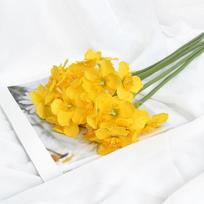 6PCS/Bundle Beautiful Artificial Narcissus Flower Home Decor Fake Flower geltona