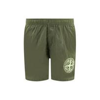 Stone Island Logo Shorts Sage Men Bottoms Green 7815B0948-V0055 S