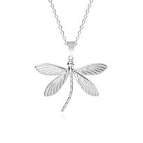 1Pc Personality Minimalism Dragonfly Pendant Necklace Metal Stainless Steel Charms Necklace Real Gold Plated For Women Jewelry 45cm