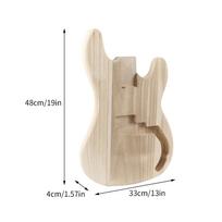 PB-T02 Bass Guitar Body in Paulownia Wood, Raw Wood Finish