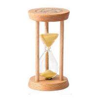 Patvarus Stabilus Ryšys Medinis Smėlio Laikrodis Be Deformacijų Medinis Apvalus Smėlio Laikrodis Laikmačiai 5 Spalvos 1/3/5 Minučių Laikmatis Vaikams 5 Minutes geltona