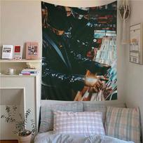 Around The World Daft Punk Colorful Tapestry Wall Hanging Bohemian Wall  Art Tapestries Mandala Wall Home Decor 74x94cm(29x37in)
