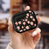 Pink Tulip Case For Airpods 3 1 Pro Pro3 Pro2 2 4 Earphone Cases Cover Airpods 4