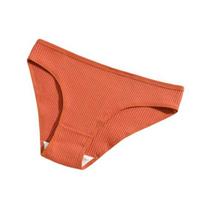 Cotton Underwear for Women Low Rise Ribbed Cheeky Bikini Panties Breathable High Cut Sexy Hipster Briefs L