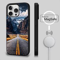 Snow Mountain Road Landscape Case For iPhone 17,16,15,14,13,12,11,Pro,Max,Plus,Mini,SE4,E Magnetic Magsafe Wireless Charging iPhone15