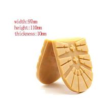 1 Pair Non-Slip Shoes Mat Stickers Self-Adhesive Sole Protector Rubber Shoe Pieces Thicken DIY Replacement Outsoles beige