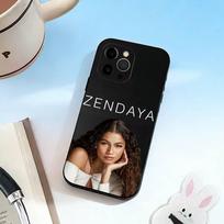 Z-Zendaya  Phone Case For iPhone 17,16,15,14,13,12,11 Plus,Pro Max,XS,Soft Silicone Black Cover iPhone14