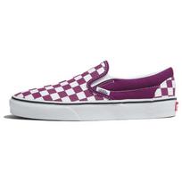 Vans Classic Slip-On Madingi Patvarūs Žemi Skate Batai Unisex Sportbačiai Violetiniai Balti VN000BVZDRV 44 white