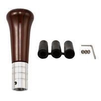 Accessory Car Shifter Knob Walnut Wood Knob Aluminum Alloy Brown Color High Universality Fitment Quality Materials
