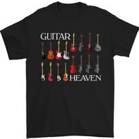 26 Guitar Heaven Collection Guitarist Acoustic Mens T-Shirt 100% Cotton Unisex T-Shirt 5XL įvairiaspalvis