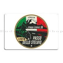 DORA Tin Sign Stelvio Pass Italy Metal Signs Garage Living Room Rusty Personalized Cave Tin Sign Poster 20x30cm（7.8x11.8inch）