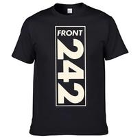 Front 242 T Shirt Unisex 100% Cotton Unisex Women Shirt Top Sales N011 S įvairiaspalvis