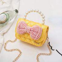 Mergaičių Princesės Messenger krepšys Mielos Vaikų Odinės Piniginės ir Rankinės Vaikų Kaspinė Crossbody krepšiai Mažylių Šventės Tote Rankinė beige